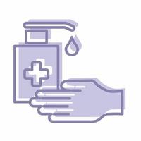 Hand Sanitizer Icon Blue.eps vector