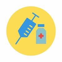 Vaccine Icon Flat.eps vector