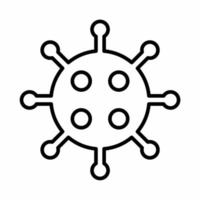 Virus Icon Line.eps vector