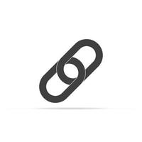 chain Link icon vector, attachment link unlink symbol vector