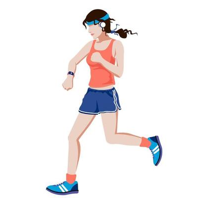 Running Gear For Women. Running Accessories for Female. Fitness Set. Sport  Clothes, Sport Watch, Running Shoes 20308547 Vector Art at Vecteezy