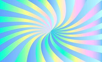 Abstract iridescent background of stripes, twisting in a spiral. Vector design element.