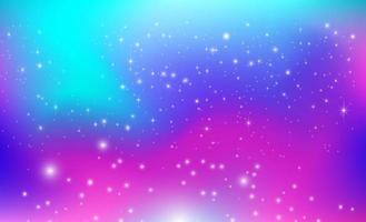 Gradient pink and blue abstract background. Galaxy, space and stars. vector