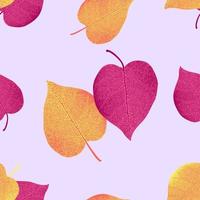 Vector seamless pattern from autumn leaves. Background for design, graphics, printing.