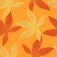 Vector seamless pattern from autumn leaves. Background for design, graphics, printing.