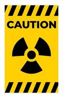 Radiation Hazard Symbol Sign Isolate On White Background,Vector Illustration EPS.10 vector