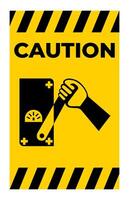 Do Not Touch Men Working Symbol Sign Isolate on White Background,Vector Illustration vector