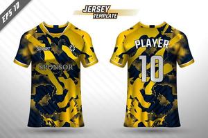 Sports jersey and t-shirt template sports jersey design vector mockup.