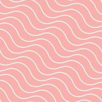 pretty cute girly abstract pink and white seamless wave pattern vector