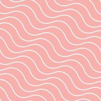 pretty cute girly abstract pink and white seamless wave pattern vector