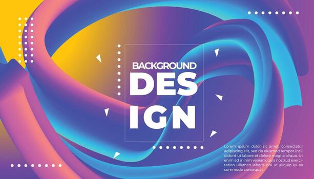 Onda 3d. fondo vibrante. colores fluidos. patrón de onda. cartel de verano. degradado de color. forma de flujo. portada abstracta. colores de verano. ilustración vectorial. flujo de fluido. vector