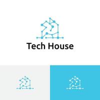 Technology House Network Computer Web Internet Logo vector
