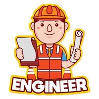 ENGINEER PROFESSION LOGO vector