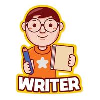 WRITER PROFESSION LOGO vector