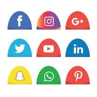 Social Media flat icons technology, network. background  group smiley face sale. Share, Like, Vector illustration Twitter, YouTube, WhatsApp, Snapchat, Facebook, instagram, tiktok, tok