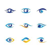 Eye Care vector logo design