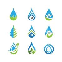 Water drop Logo Template vector