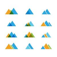 Mountain icon Logo vector