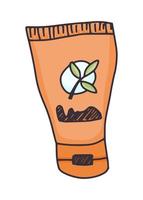 tube of hand care cream vector sketch doodle stock