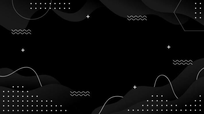 Black Geometric Shape Background Design
