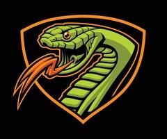 logotipo de la mascota de la serpiente vector