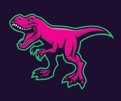 mascota de vector de t-rex