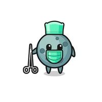 surgeon asteroid mascot character vector