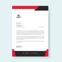 Letterhead Template Design For Professional Business Project. Corporate Modern Creative Editable Letterhead Template Design vector