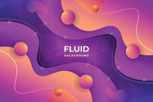 Realistic Abstract Modern Fluid Background Design vector