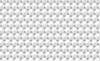 3d paper triangles and hexagons seamless pattern. Abstract vector geometric texture of triangular. Monochrome illustration with geometric shapes