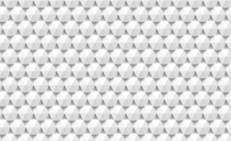 3d paper triangles and hexagons seamless pattern. Abstract vector geometric texture of triangular. Monochrome illustration with geometric shapes