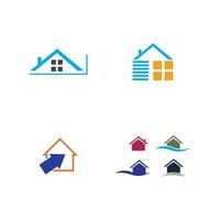 plantilla de diseño de ilustración de icono de vector de logotipo de casa