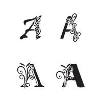 Letter A Logo symbol Template vector icon design