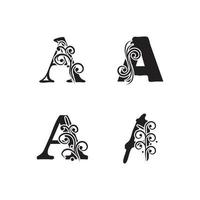 Letter A Logo symbol Template vector icon design
