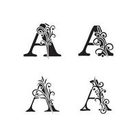 Letter A Logo symbol Template vector icon design