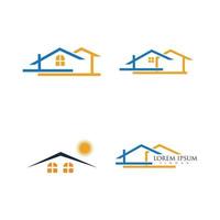 home logo vector icon illustration design template