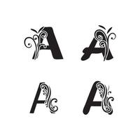 Letter A Logo symbol Template vector icon design