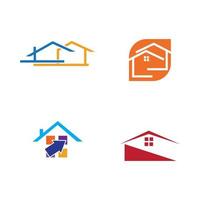 home logo vector icon illustration design template