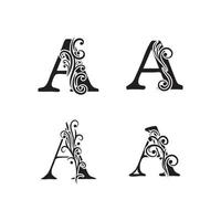 Letter A Logo symbol Template vector icon design