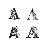 Letter A Logo symbol Template vector icon design