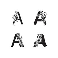 Letter A Logo symbol Template vector icon design