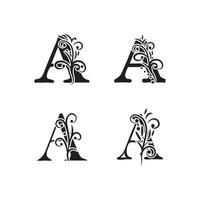 Letter A Logo symbol Template vector icon design