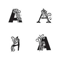 Letter A Logo symbol Template vector icon design