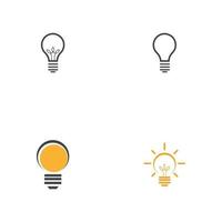 light bulb symbol icon vector