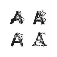 Letter A Logo symbol Template vector icon design