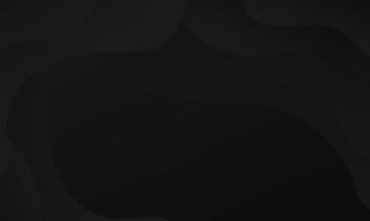 Abstract Black Fluid Wave Background vector