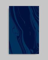 Abstract Dark Blue Liquid Marble Background vector