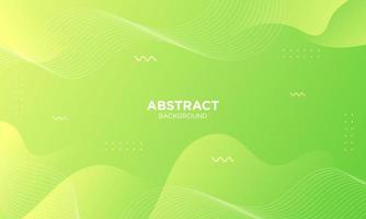 Abstract Green Fluid Wave Background vector