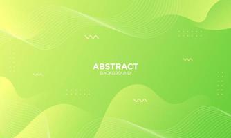 Abstract Green Fluid Wave Background vector