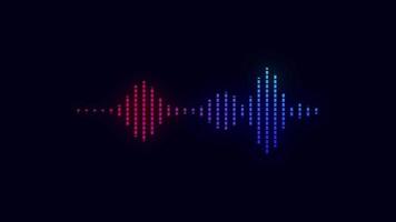 effet d'égaliseur sonore du spectre audio numérique